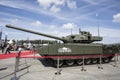 Tank T-14 `Armata` at the exhibition of the International Military-Technical Forum `Army-2020`. Patriot Park, Odintsovo, Mosco