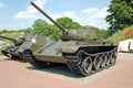 Tank T-44 in the Brest fortress Royalty Free Stock Photo