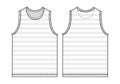 Tank top, sleeveless shirt illustration / border stripe