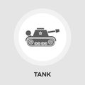 Tank toy vector flat icon Royalty Free Stock Photo