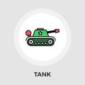 Tank toy vector flat icon Royalty Free Stock Photo