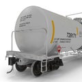 Tank Train Car on white. 3D illustration