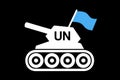 Tank of United Nations Peacekeeping Forces