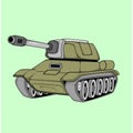 Tank vector illustrator cartoon