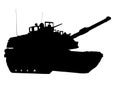 Tank vector silhouette