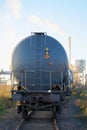 Tank wagon in a station in the industrial area of Magdeburg Royalty Free Stock Photo