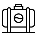Tank wax icon outline vector. Candle making