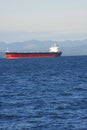 Tanker anchored. (Vertical) Royalty Free Stock Photo