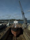 Tanker in Drydock