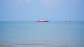A Tanker And Ferry On The Sea Coast Of Tanjung Anda