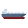 Tanker gas carrier icon cartoon vector. Transport conduit