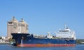 Tanker Gladys arrives in Savannah, GA. Royalty Free Stock Photo