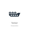 Tanker icon vector. Trendy flat tanker icon from transportation collection isolated on white background. Vector illustration can Royalty Free Stock Photo