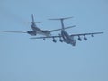 The tanker Ilyushin Il-78 and strategic bomber Tu-160