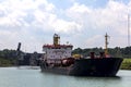 Tanker leaves lock on the Welland Canal