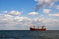 Tanker in the open sea Royalty Free Stock Photo