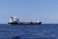 Tanker ship at anchorage Royalty Free Stock Photo