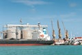 Tanker Ship Brazil Shipyard Royalty Free Stock Photo