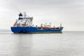 Tanker Ship and Cloudy Sky