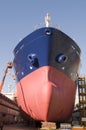 Tanker in shipyard Royalty Free Stock Photo