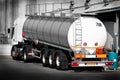 Tanker for the transport of solvent Royalty Free Stock Photo