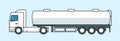 Tanker truck icon. Fuel or water lorry