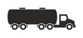 Tanker truck icon, Monochrome style