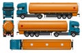 Tanker truck vector mock-up