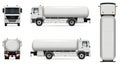 Tanker truck vector mockup