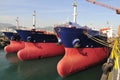 Tankers in shipyard Royalty Free Stock Photo