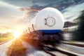 Tanks with gas being transported Royalty Free Stock Photo