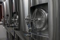 Tanks in microbrewery Royalty Free Stock Photo