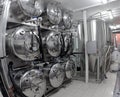 Tanks in microbrewery Royalty Free Stock Photo