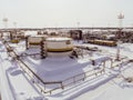 Tanks with oil owned oil company Rosneft