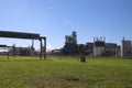 Tanks and pipes in the chemical industries in the Botlek Harbor in Rotterdam