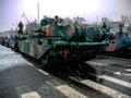 Tanks on Romanian National Army Parade, 2014 Bucharest. Romania Royalty Free Stock Photo