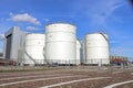 Tanks for storage of oil and chemicals in the port of Rotterdam