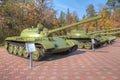 Tanks T55, T62, T72 at Museum