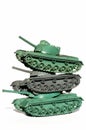 Tanks toy objects isolated military theme