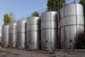 Tanks with wine Royalty Free Stock Photo