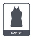 tanktop icon in trendy design style. tanktop icon isolated on white background. tanktop vector icon simple and modern flat symbol