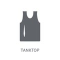 tanktop icon. Trendy tanktop logo concept on white background fr