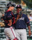 Tanner Murphy and Oriel Caicedo, Rome Braves Royalty Free Stock Photo