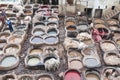 Tanneries of Fes, Morocco Royalty Free Stock Photo