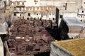 Tannery of Fez, Morocco Royalty Free Stock Photo