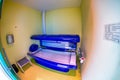 Tanning bed in a modern beauty salon Royalty Free Stock Photo