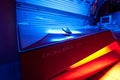 Tanning bed at solarium studio