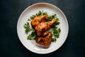 Tantalizing chicken tikka on a pristine white plate