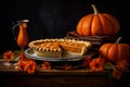 Tantalizing Cooking pumpkin pie. Generate Ai Royalty Free Stock Photo