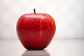 Tantalizing Red apple blurred. Generate Ai Royalty Free Stock Photo